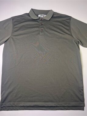 Tri-Mountain Men's Performance Golf Polo Shirt - Gray - Size 2XLT Big & Tall